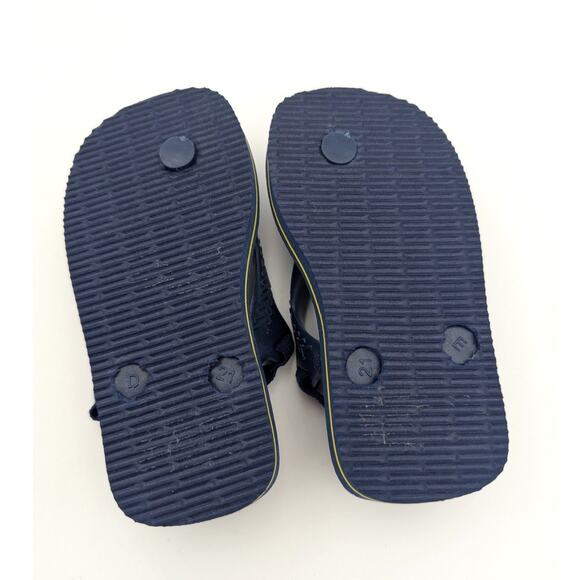 Havaianas Baby Brasil Logo Flip Flop Sandals Dark Blue Kids Size US7C EU23 - Picture 8 of 11